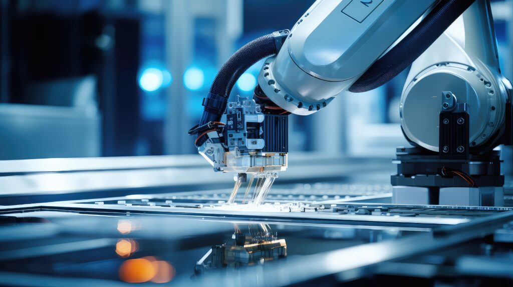 Industrieroboterarme als Symbol für Kardex Case Study baseVISION