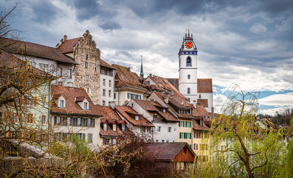 Blick auf die Altstadt von Aarau
